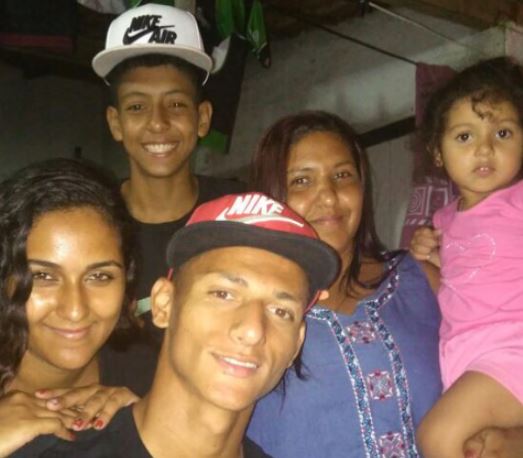 Vera Lucia with her kids